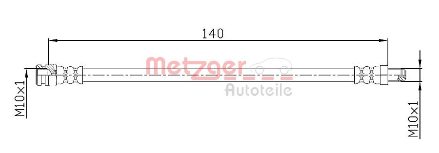 METZGER 4110106 Bremsschlauch